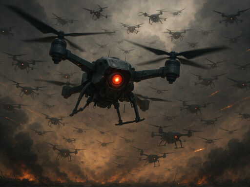 Enjambre de drones para la guerra