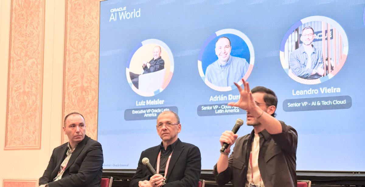 Panel Oracle AI World Latinoamérica