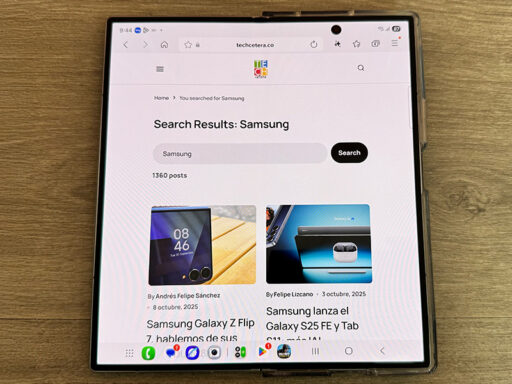 La pantalla del Galaxy Z Fold 7