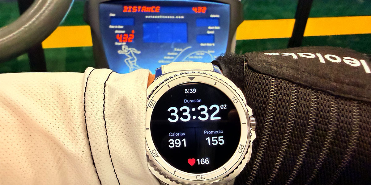 Durante el entrenamiento con el Galaxy Watch 8 classic