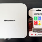 El Kingston KC3000 PCIe 4.0 al lado del sistema