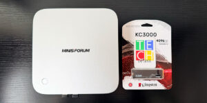El Kingston KC3000 PCIe 4.0 al lado del sistema