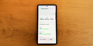 Resultado composición corporal generada con el Galaxy Watch 8 classic