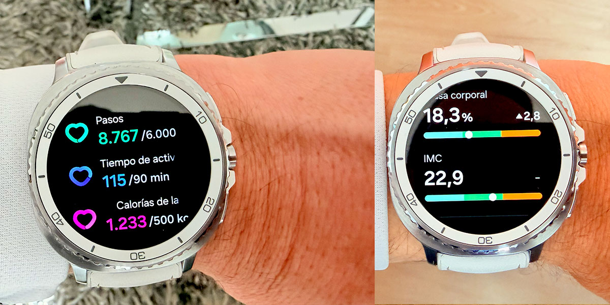Resultados del entrenamiento con el Galaxy Watch 8 classic