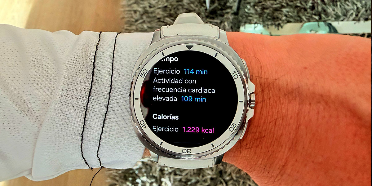 Resumen del entrenamiento con el Galaxy Watch 8 classic