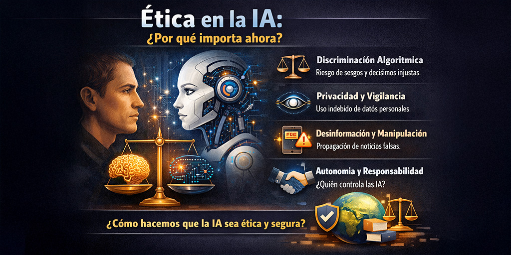Infografía desarrollada con IA acerca de la IA ética