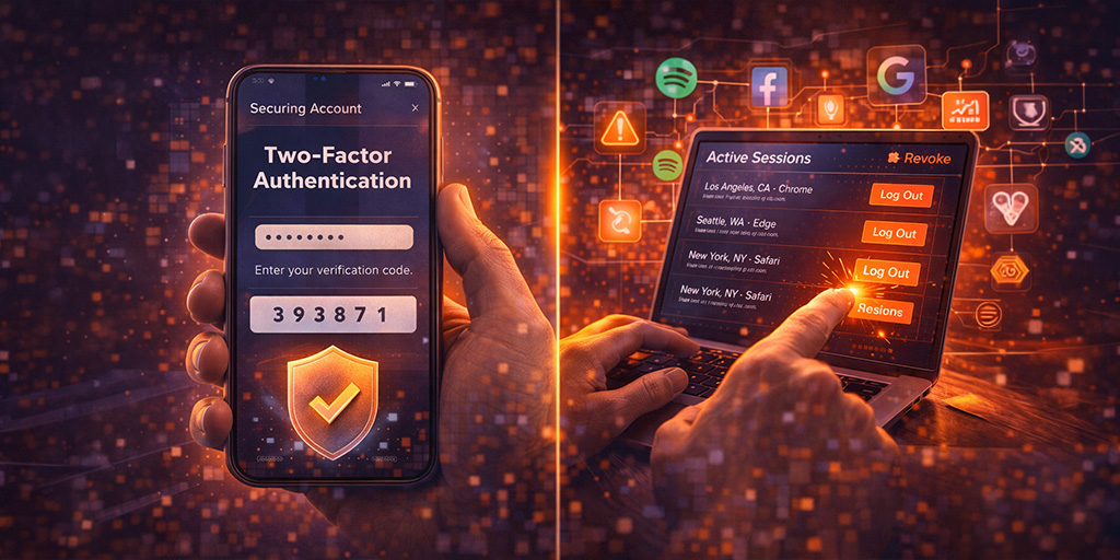Activar el doble factor de autenticación (2FA) y revocar accesos