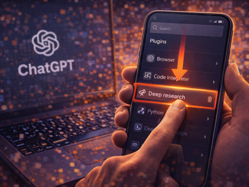 Deep research desapareción del menú