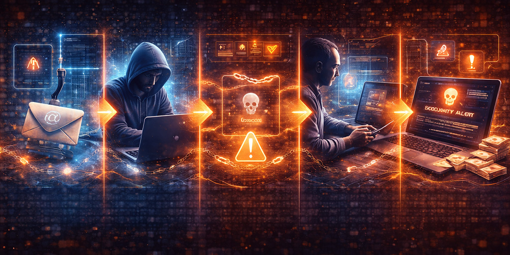 Un hackeo casi nunca es un golpe único, es un proceso por etapas.