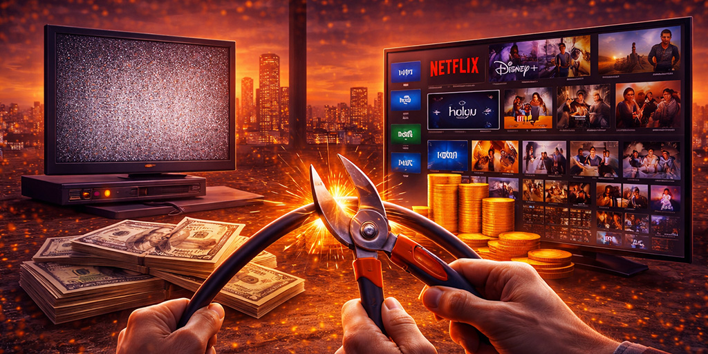 Cortar el cable vs plataformas de streaming principal