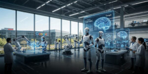 Imagen generada con IA acerca de Gemini Robotics