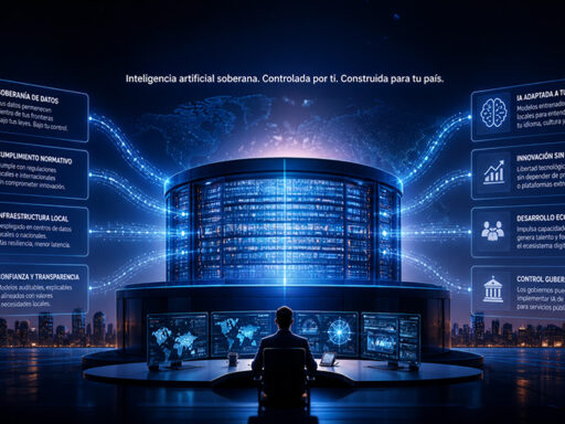 Ilustración generada por IA acerca de la Soberanía de los datos