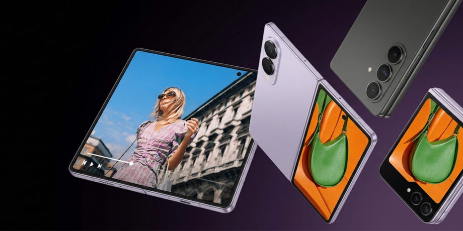Imagen generada con IA acerca del Galaxy Unpacked 2026 plegables