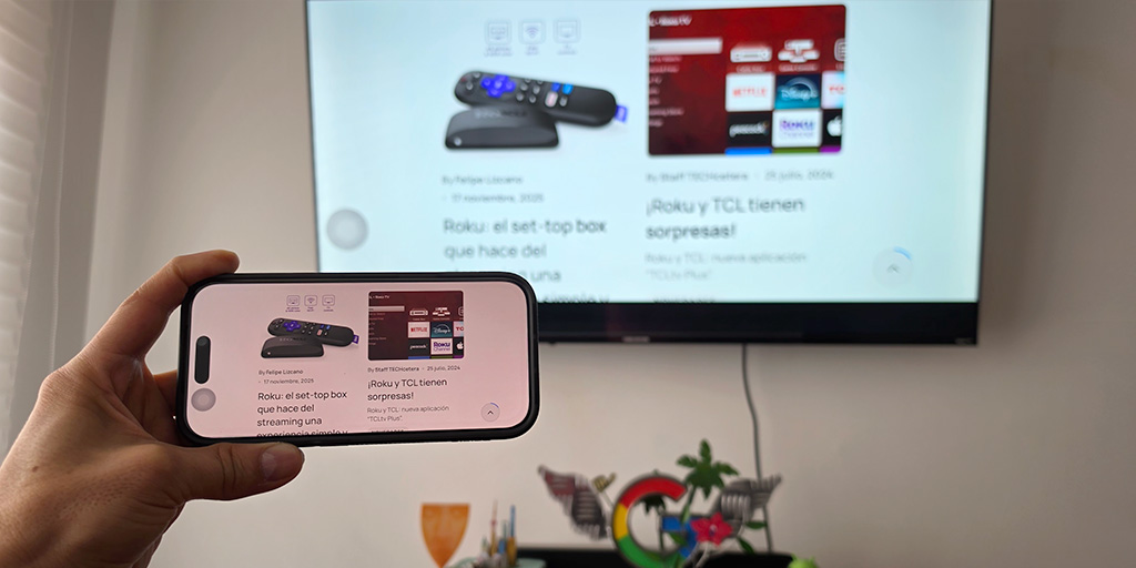 AirPlay del iPhone al Challenger Roku TV