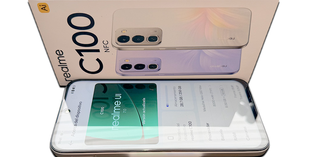 Algunas especificaciones del realme C100