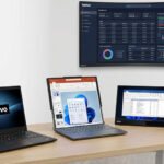 Imagen creada con IA acerca de los nuevos dispositivos de Lenovo